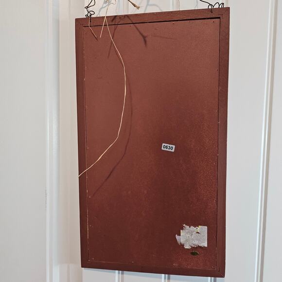 Vtg Needlepoint Prayer Picture Give Us This Day Our Daily Bread Rustic Religious - Picture 10 of 10